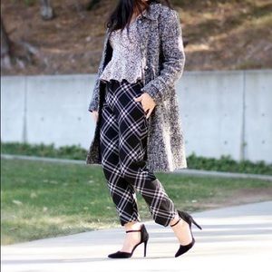 Zara diamond print fit pants